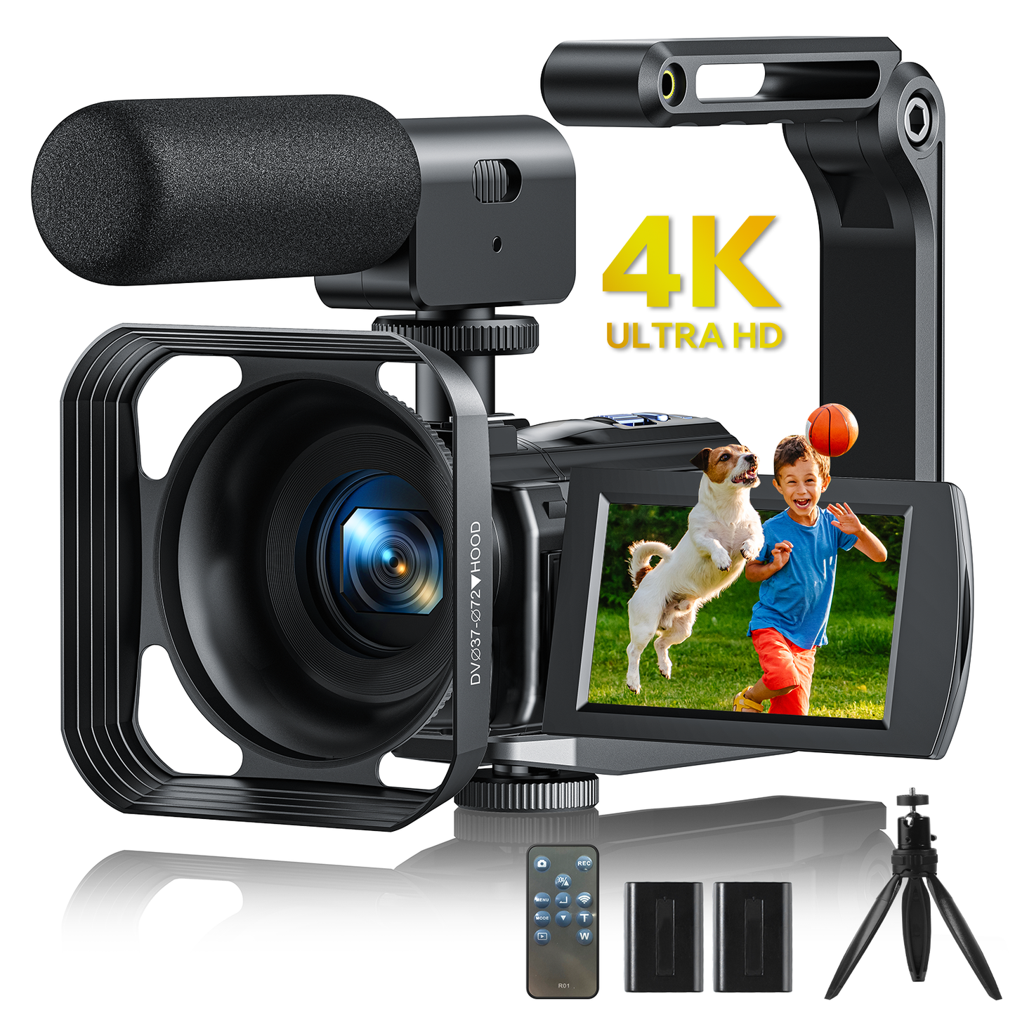 Campark AC11 4K 30FPS Video Camera 42MP Photo 3” 270° Screen Digital Camcorder for Vlogging Youtube