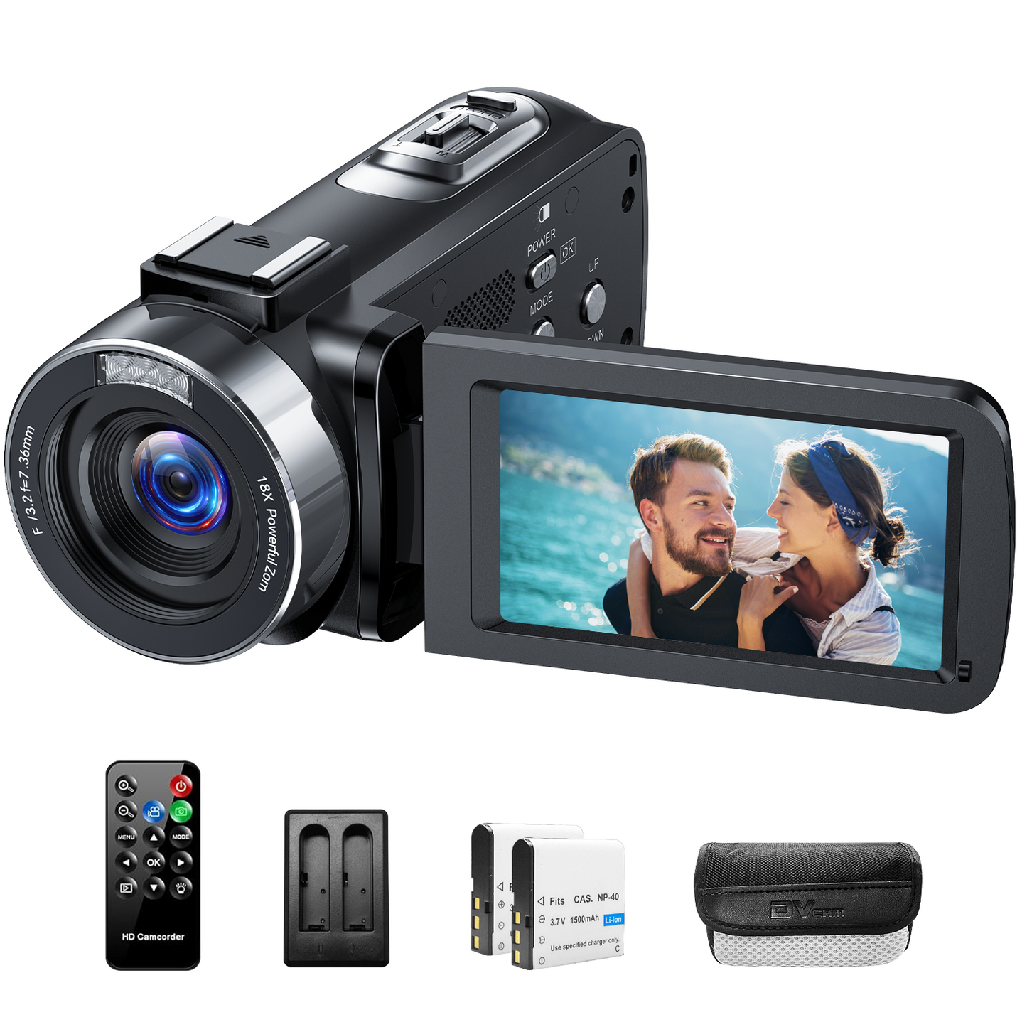 Campark AC13 4K 30FPS Video Camera 42MP Photo 3” 270° Screen Digital Camcorder for Vlogging Youtube