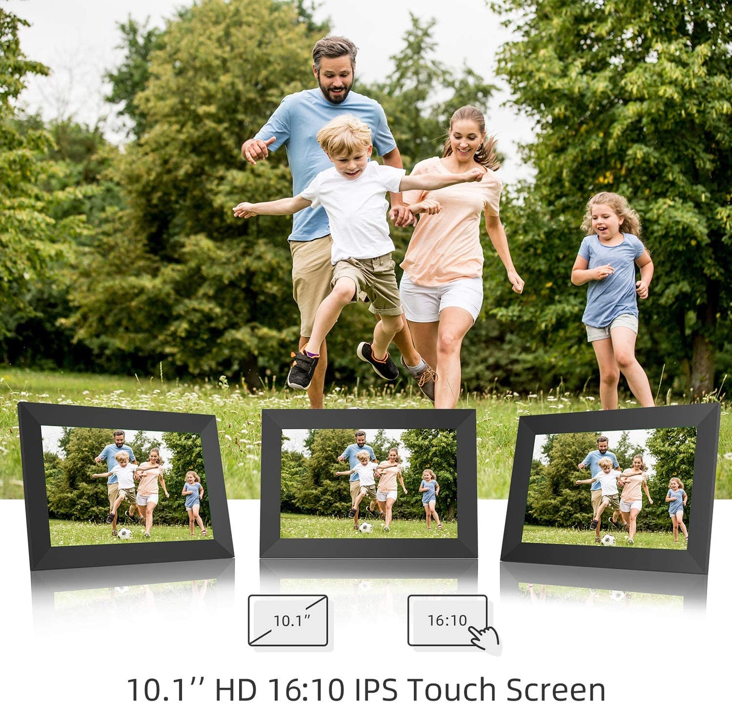 Jeemak F20 Digital Picture Frame 10.1 inch WiFi Photo Frame